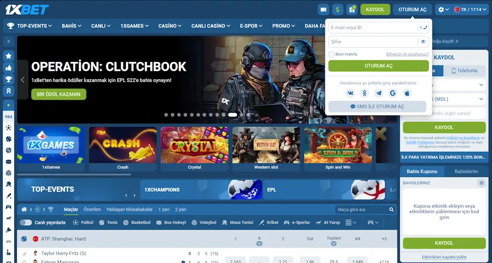 1xbet kullanıcı deneyimi
